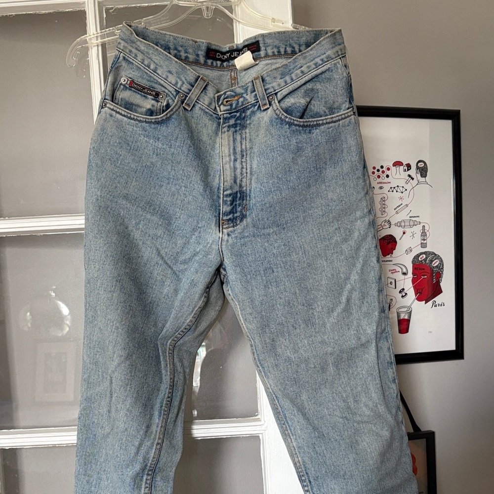 DKNY VINTAGE Classic Blue Straight Jeans Sz 10